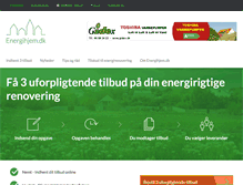 Tablet Screenshot of energihjem.dk